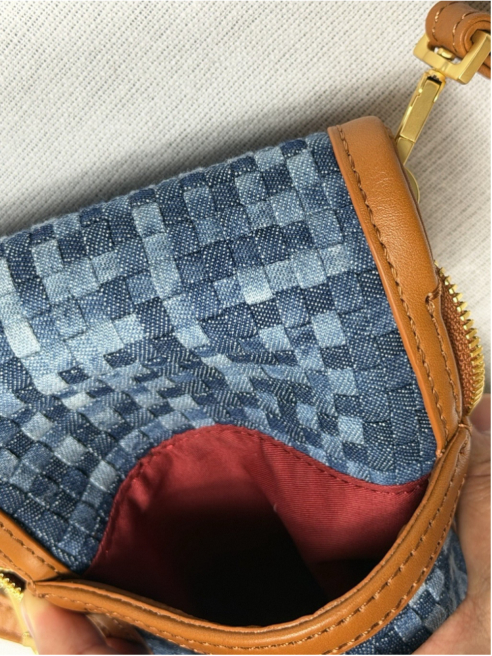 Hammitt VIP Mobile mosaic denim Crossbody Bag - Picture 13 of 13